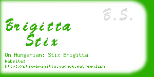 brigitta stix business card